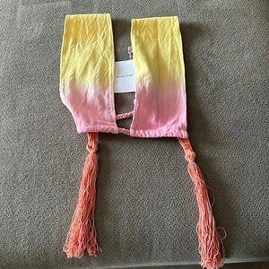 Thrift &threads pink and yellow multi wear top! New